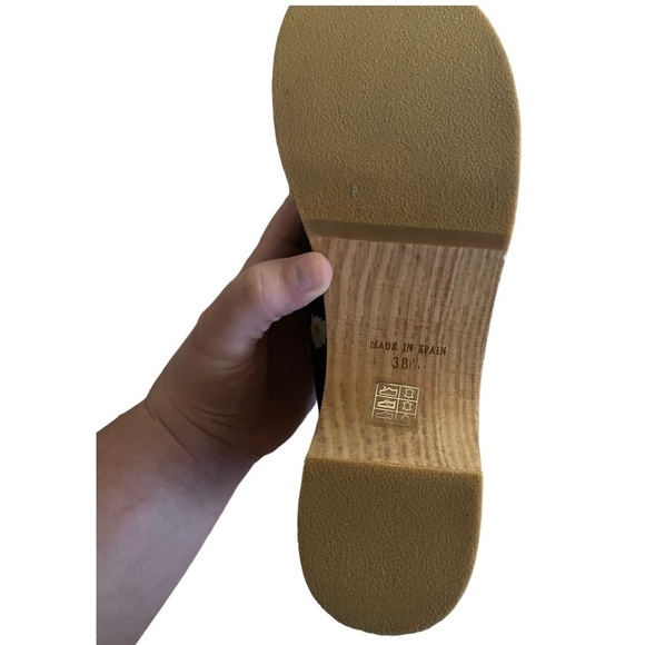 FREE PEOPLE Black Daisy Print Conversational Clog Shoe Size 38.5 NEW - Picture 8 of 8